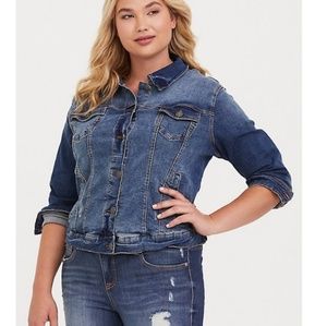 Long Sleeve Denim Jacket from Torrid, Size 3